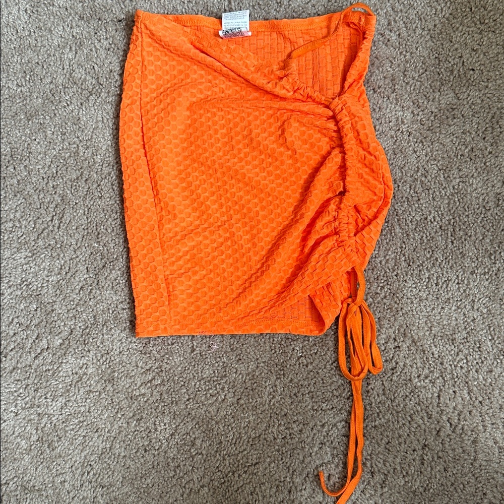 SHEIN Bright Orange Skirt